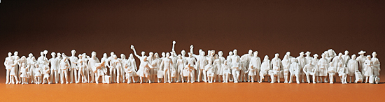 72 unpainted miniature figures (white)<br /><a href='images/pictures/Preiser/75100.jpg' target='_blank'>Full size image</a>